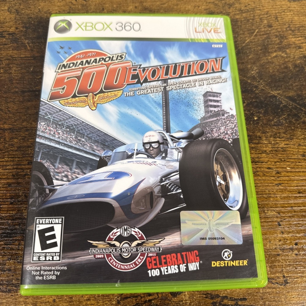 Indianapolis 500 Evolution Microsoft Xbox 360 2009 Racing Game CIB Tested